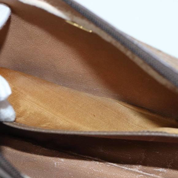 GUCCI GG Plus Supreme Clutch Bag PVC Beige Auth mr376 - Picture 12 of 16